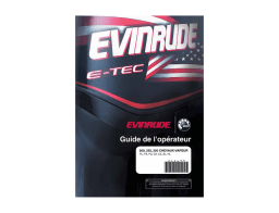 Evinrude EV 225 E-TEC 2006 Manuel du propriétaire