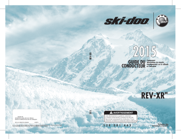 Ski-Doo Rev-XR Series 2015 Manuel du propriétaire | Fixfr