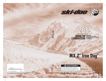 Ski-Doo MX Z Iron Dog 2015 Manuel du propriétaire | Fixfr