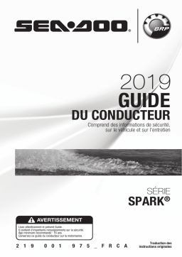 Sea-doo Spark Series 2019 Manuel du propriétaire