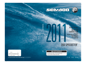 Sea-doo 200 Speedster Series 2011 Manuel du propriétaire | Fixfr