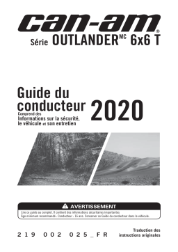 Can-Am Outlander 6x6 T Series_650/1000 2020 Manuel du propriétaire