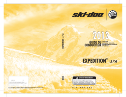 Ski-Doo Expedition Rev XU SERIES 2013 Manuel du propriétaire