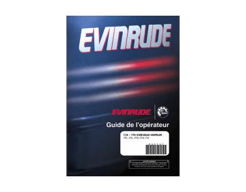 Evinrude EV 175 / 150 / 135 / 115 / DI 2006 Manuel du propriétaire | Fixfr