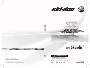 Ski-Doo Skandic 2017 Manuel du propriétaire | Fixfr