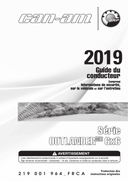 Can-Am Outlander 6x6 Series 2019 Manuel du propriétaire