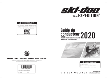 Ski-Doo Expedition Series 2020 Manuel du propriétaire | Fixfr