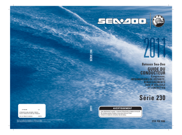 Sea-doo 230 Challenger / Wake 2011 Manuel du propriétaire | Fixfr