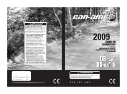 Can-Am DS 450/450 X 2009 Manuel du propriétaire