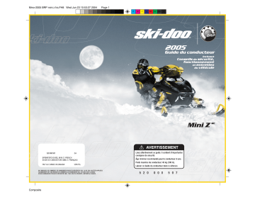 Ski-Doo Mini Z 2005 Manuel du propriétaire | Fixfr