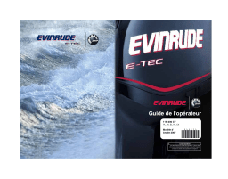 Evinrude EV 115 E-TEC 2007 Manuel du propriétaire