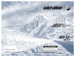 Ski-Doo REV-XP 600 ACE S 2014 Manuel du propriétaire