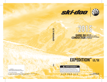 Ski-Doo Expedition LE/SE 2015 Manuel du propriétaire | Fixfr