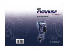 Evinrude EV 40 Rope Start E-TEC 2005 Manuel du propriétaire