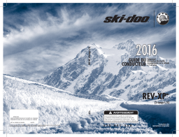 Ski-Doo REV-XP 2 stroke LC Series 2016 Manuel du propriétaire