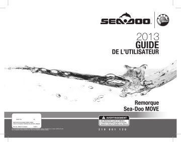 Sea-doo , MOVE Trailer 2013 Manuel du propriétaire | Fixfr