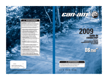Can-Am DS 250 2009 Manuel du propriétaire | Fixfr