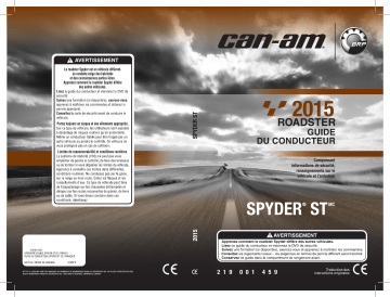 Can-Am Spyder ST S 2015 Manuel du propriétaire | Fixfr