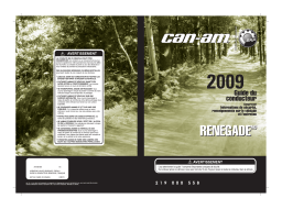 Can-Am Renegade 500/800/800 X 2009 Manuel du propriétaire