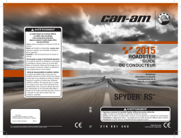 Can-Am Spyder RS S 2015 Manuel du propriétaire