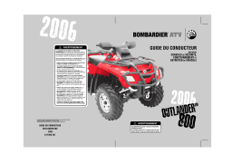 Can-Am Outlander 800/800 XT 2006 Manuel du propriétaire