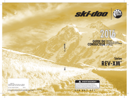 Ski-Doo REV-XM Series 2016 Manuel du propriétaire