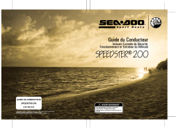 Sea-doo Speedster 200 2005 Manuel du propriétaire