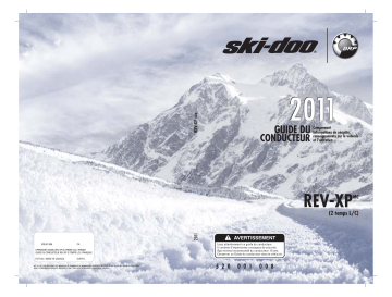 Ski-Doo Rev-XP 600/800 Series 2011 Manuel du propriétaire | Fixfr