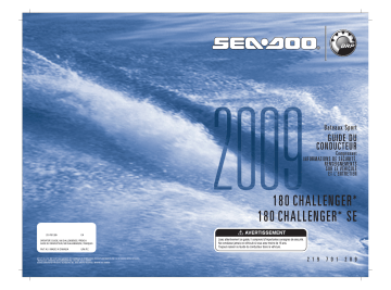 Sea-doo 180 Challenger 2009 Manuel du propriétaire | Fixfr