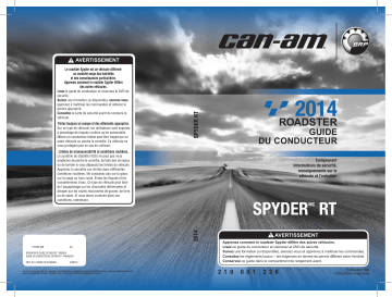 Can-Am Spyder RT 2014 Manuel du propriétaire | Fixfr