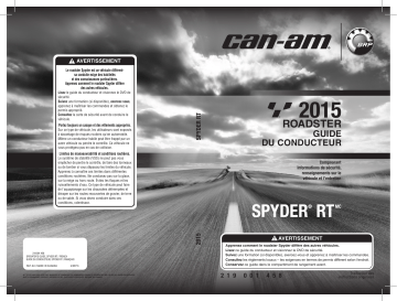 Can-Am Spyder RT 2015 Manuel du propriétaire | Fixfr