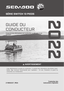 Sea-doo SWITCH Series (13 ft) 2022 Manuel du propriétaire