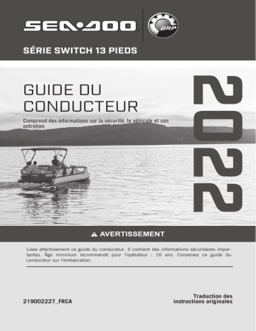 Sea-doo SWITCH Series (13 ft) 2022 Manuel du propriétaire | Fixfr