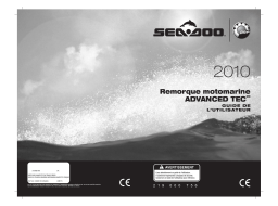Sea-doo ADVANCED TEC Trailer CE 2010 Manuel du propriétaire