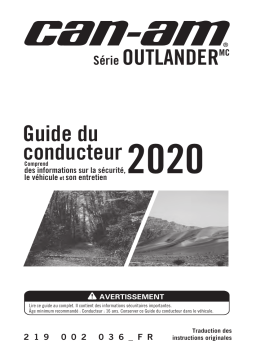 Can-Am Outlander Series_450/570 2020 Manuel du propriétaire