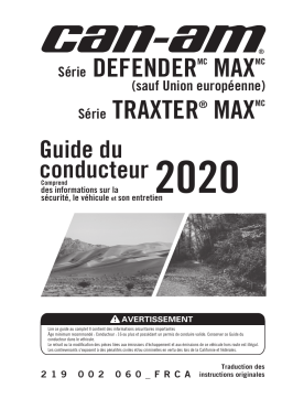 Can-Am Defender MAX Cab LTD 2020 Manuel du propriétaire