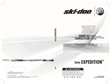 Ski-Doo Expedition 2017 Manuel du propriétaire | Fixfr