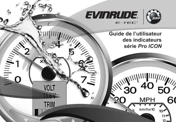 Evinrude ICON Pro Series Gauge Manuel utilisateur | Fixfr