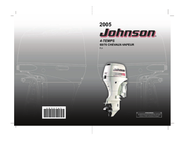 Johnson JO 70 4 Stroke 2005 Manuel du propriétaire | Fixfr