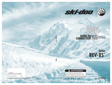 Ski-Doo REV-XS Series 2016 Manuel du propriétaire | Fixfr
