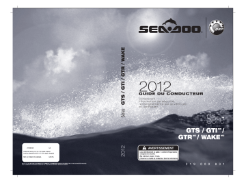 Sea-doo GTS, GTI, GTR, WAKE Series 2012 Manuel du propriétaire | Fixfr