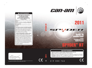 Can-Am Spyder RT 2011 Manuel du propriétaire | Fixfr