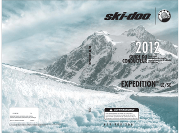 Ski-Doo Expedition Rev XU SERIES 2012 Manuel du propriétaire | Fixfr