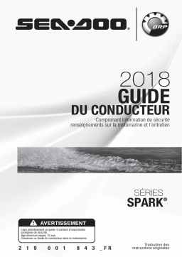 Sea-doo Spark Series 2018 Manuel du propriétaire