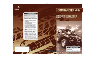 Can-Am Traxter Series 2001 Manuel du propriétaire | Fixfr