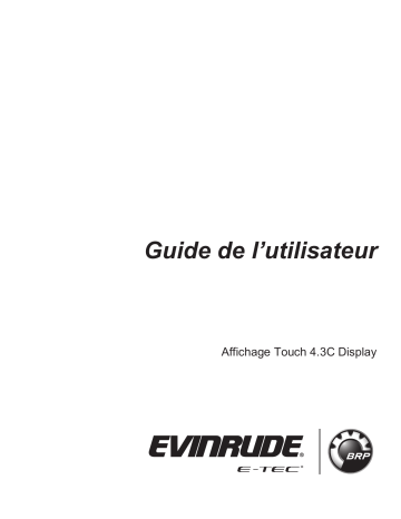 Evinrude ICON Touch 4.3 CTS Display Manuel utilisateur | Fixfr