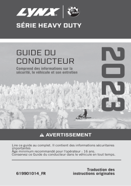 Lynx Heavy Duty (69 Ranger Alpine and 59 Ranger Alpine) 2023 Manuel du propriétaire