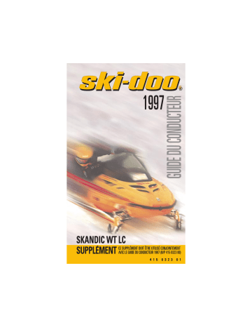 Ski-Doo Skandic Series 1997 Manuel du propriétaire | Fixfr