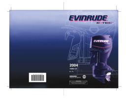 Evinrude EV 90 E-TEC 2004 Manuel du propriétaire