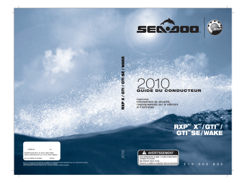RXP | WAKE | Sea-doo GTI Series 2010 Manuel du propriétaire | Fixfr